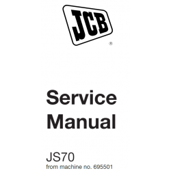 JCB instrukcje napraw + schematy + DTR: JCB Koparka JS70 instrukcja naprawy